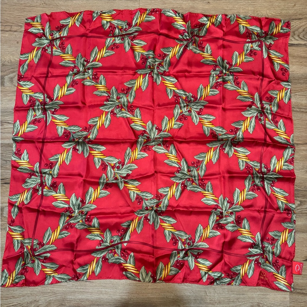 Vintage Oscar De La Renta Silk Square Scarf